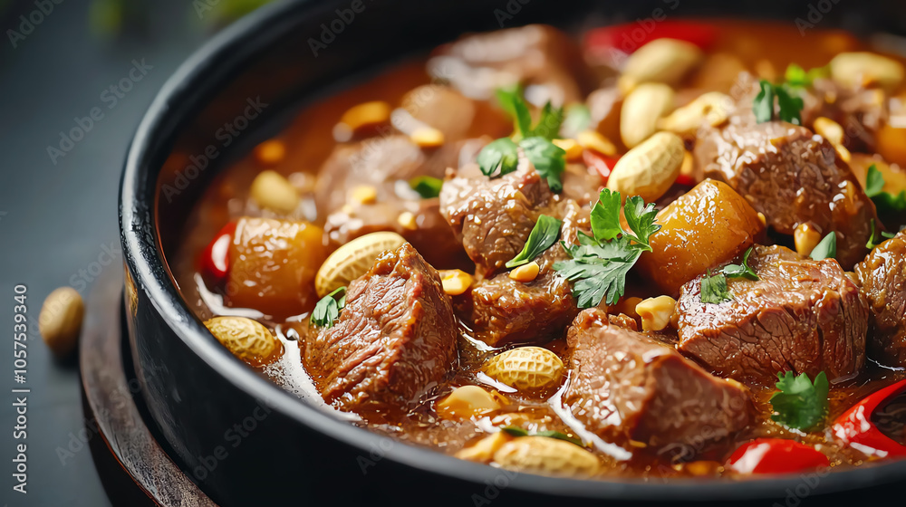 Indulge in the rich flavors of tender beef massaman curry a culinary delight for food lovers Indulge in the rich flavors of tender beef massaman curry a culinary delight for food lovers