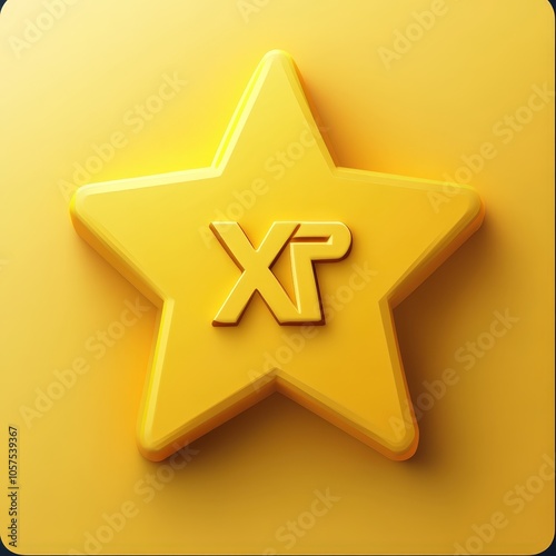 Simple App Icon Concept with XP Points Design