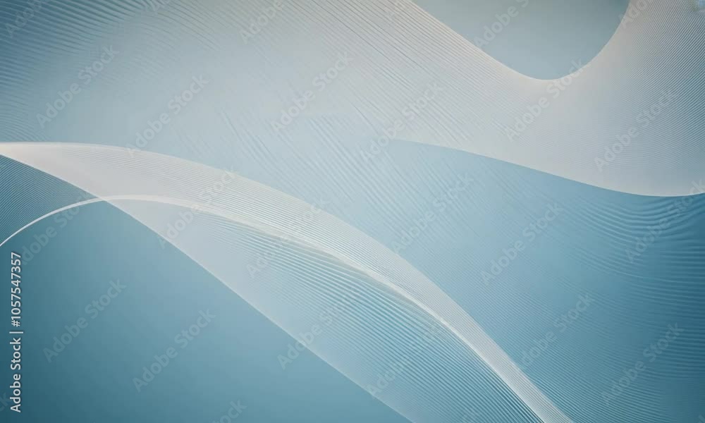 Serene Blue Abstract Waves 