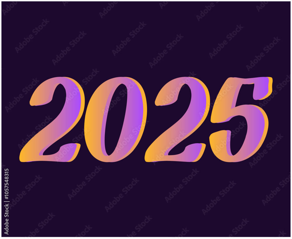 2025 Happy New Year Abstract Typography Numbers Design Vector Illustration 2025 Happy New Year Abstract Typography Numbers Design Vector Illustration