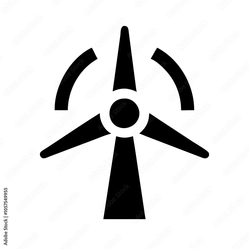 Obraz premium wind turbine icon