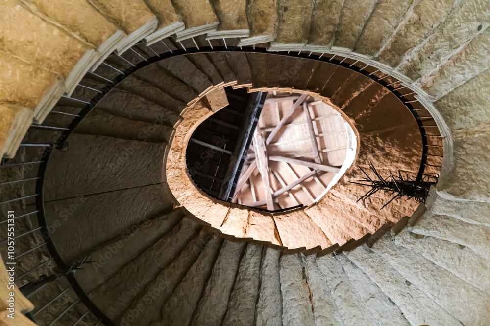 Fototapeta premium Old spiral staircase