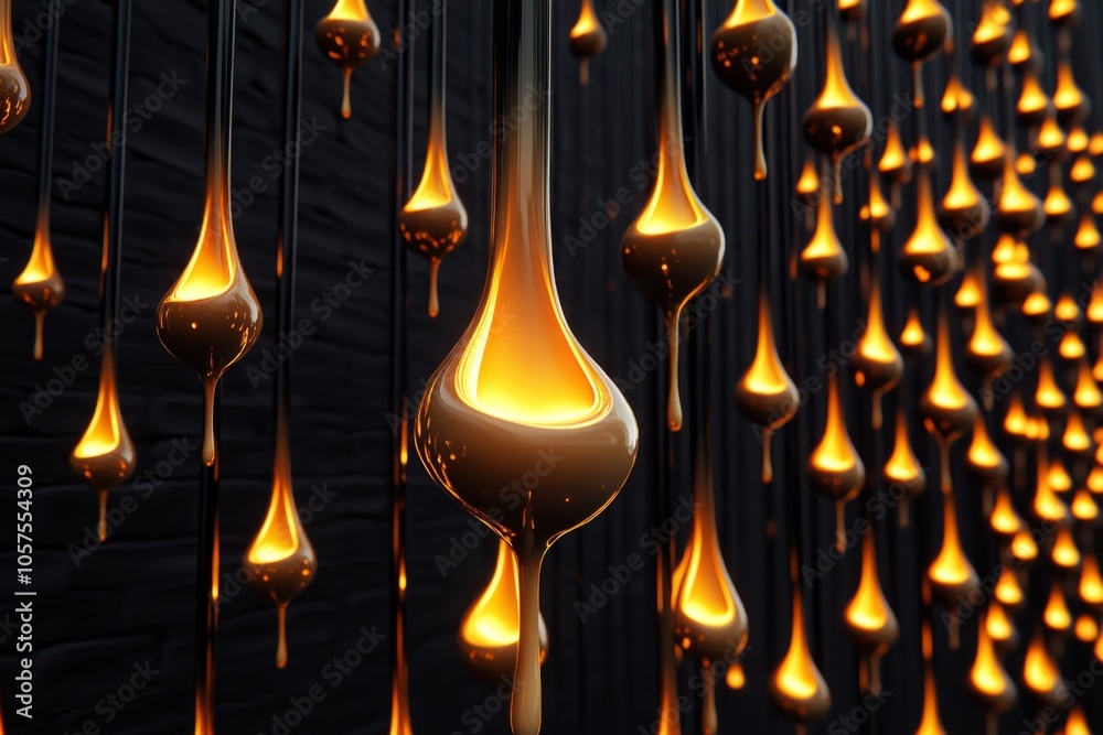 Melting candle with soft wax drips running down the side, with warm, ambient lighting creating a calm, relaxing atmosphere, symbolizing warmth and tranquility