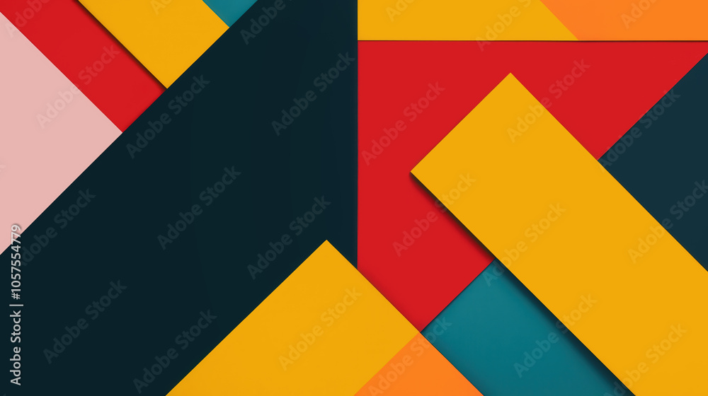Bold Minimalism in Primary Colors, an abstract composition featuring geometric shapes, clean lines, vibrant hues, creating a striking visual harmony and simplicity. Bold Minimalism in Primary Colors, an abstract composition featuring geometric shapes, clean lines, vibrant hues, creating a striking visual harmony and simplicity.
