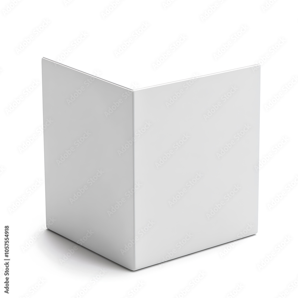 Blank white box container Blank white box container