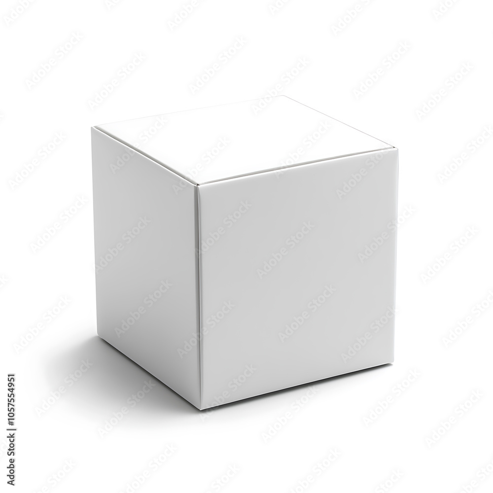 Blank white box container Blank white box container