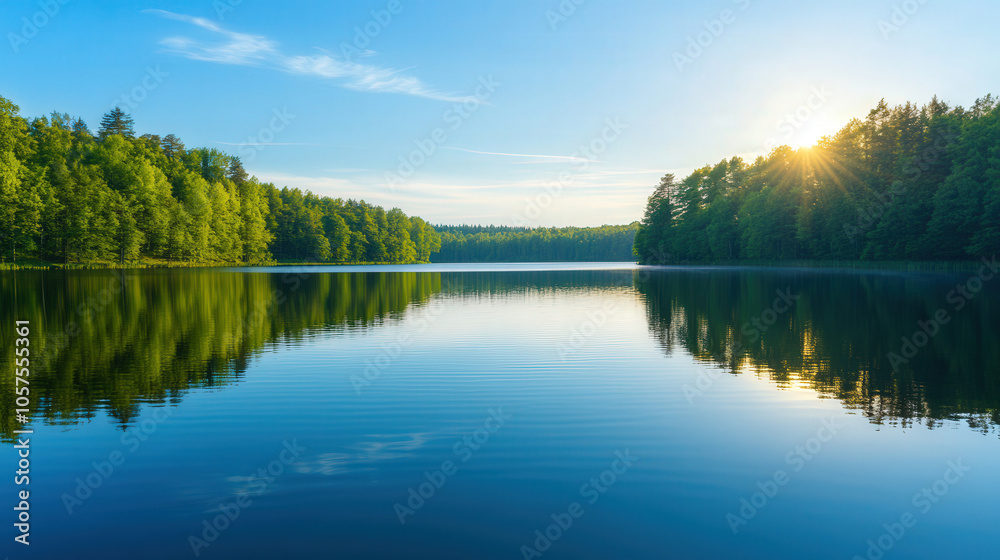 Tranquil Lakeside Serenity, a peaceful lakeside scene with calm waters and lush greenery, inviting reflection and contemplation, perfect for adding personalized text. Tranquil Lakeside Serenity, a peaceful lakeside scene with calm waters and lush greenery, inviting reflection and contemplation, perfect for adding personalized text.