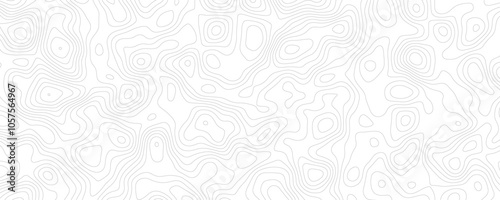 Subtle Topography Lines, Seamless Vector Background for Minimalistic Projects
