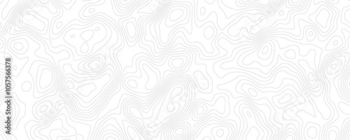 Abstract Monochromatic Topography, Seamless Background Pattern for Modern Projects
