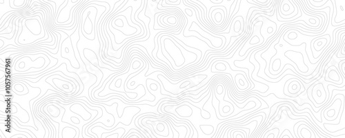 Contemporary Topographic Line Art, Seamless Pattern Background for Graphic Projects
