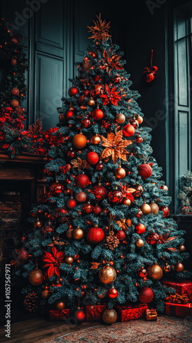a beautifully decorated Chr...