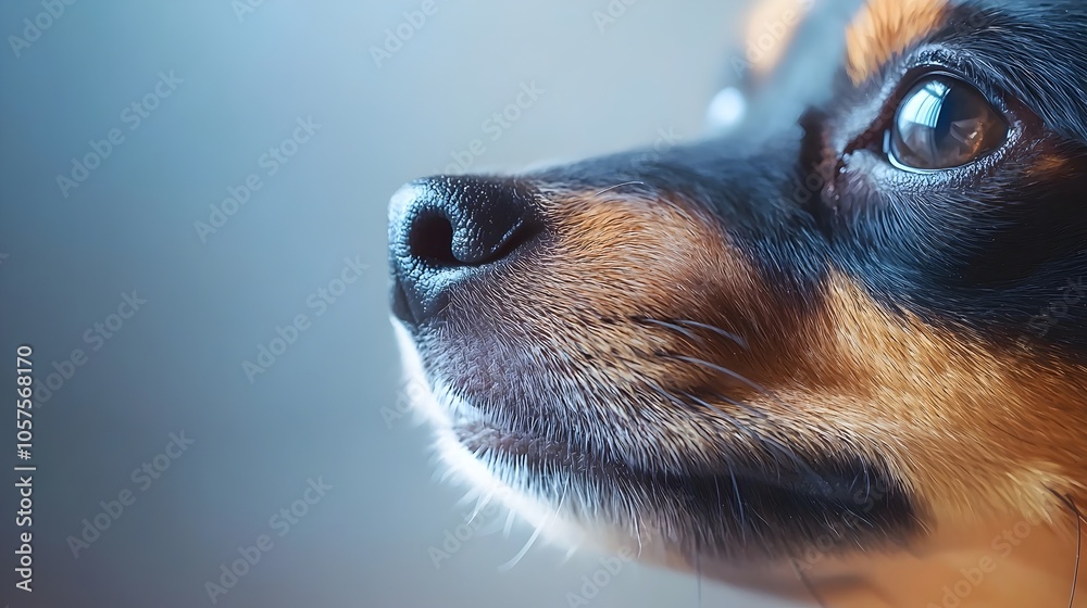 Charming Chihuahua Nose Close-Up - Delicate Black Surface Surrounded by Soft Fur High Clarity Image Perfect for Pet Lovers and Animal Photography Enthusiasts Charming Chihuahua Nose Close-Up - Delicate Black Surface Surrounded by Soft Fur High Clarity Image Perfect for Pet Lovers and Animal Photography Enthusiasts