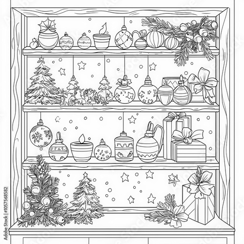 A holiday activity scene wi...