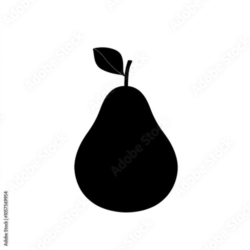 Avocado Silhouette, Illustr...
