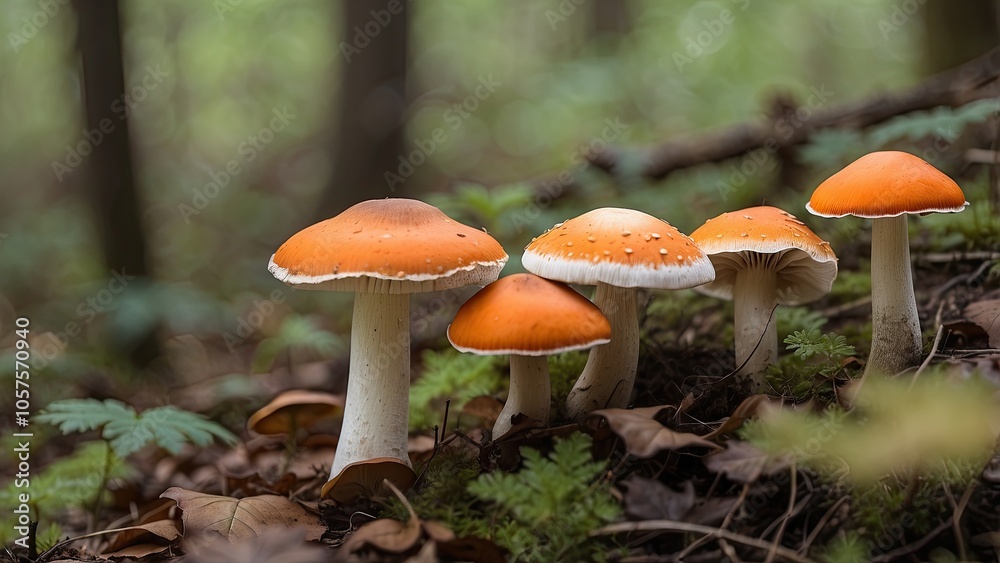 red mushroom in the forest red mushroom in the forest