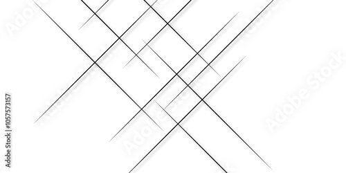 Abstract industrial Design random lines black on white background.Geometric seamless minimalist pattern with straight lines design.luxury black geometric random chaotic lines.squares and triangle line