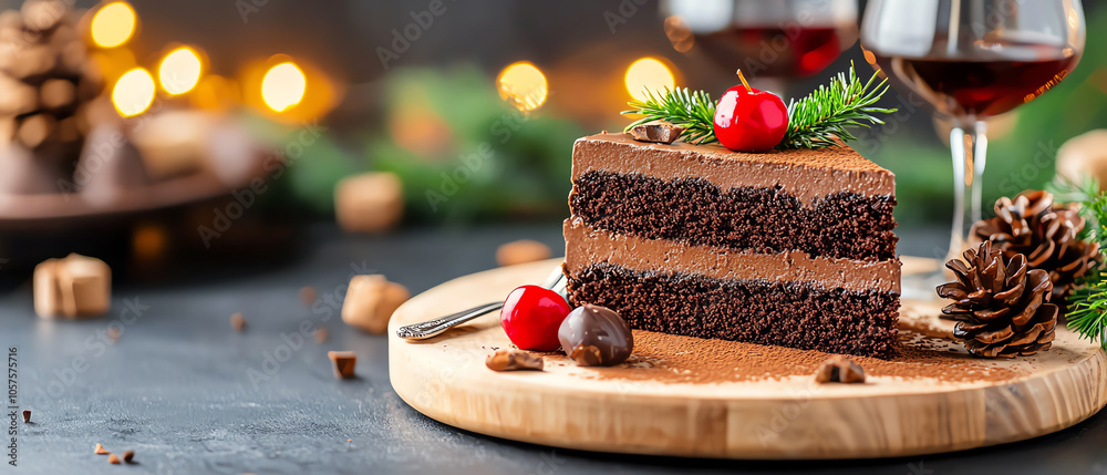 Indulge in a rustic chocolate cake with artisanal cocoa dusting perfect for celebrations and gatherings Indulge in a rustic chocolate cake with artisanal cocoa dusting perfect for celebrations and gatherings