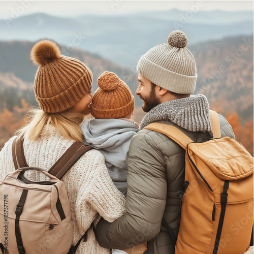 Family Back Isolated