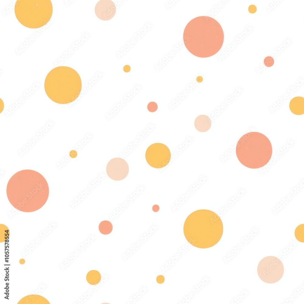 Abstract Circle Pattern in Yellow, Orange, and Beige Abstract Circle Pattern in Yellow, Orange, and Beige
