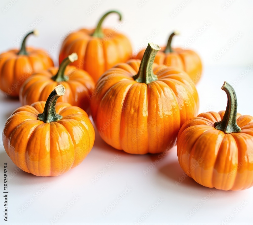 Obraz premium pumpkins different vegetables on white background