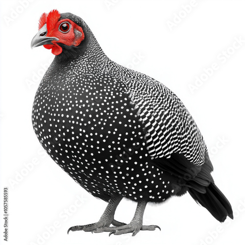 Guinea Fowl Isolated