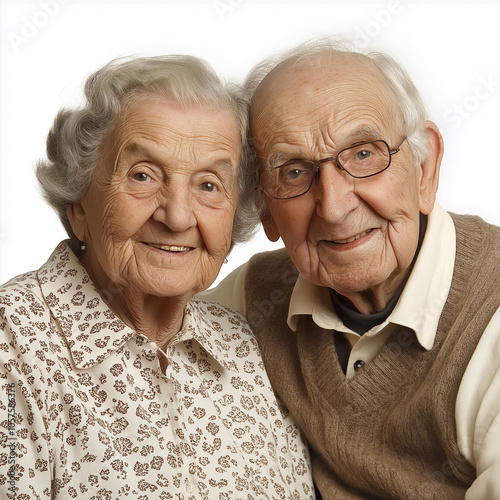 Happy Senior Couple Isolated