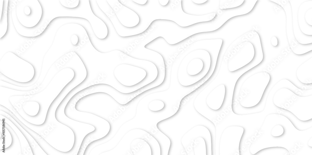 Abstract White paper cut background with lines. white line drawing geometric paper art design. 3d papercut decoration textured with wavy layers. 3d realistic design used for banner, posters. line maps Abstract White paper cut background with lines. white line drawing geometric paper art design. 3d papercut decoration textured with wavy layers. 3d realistic design used for banner, posters. line maps