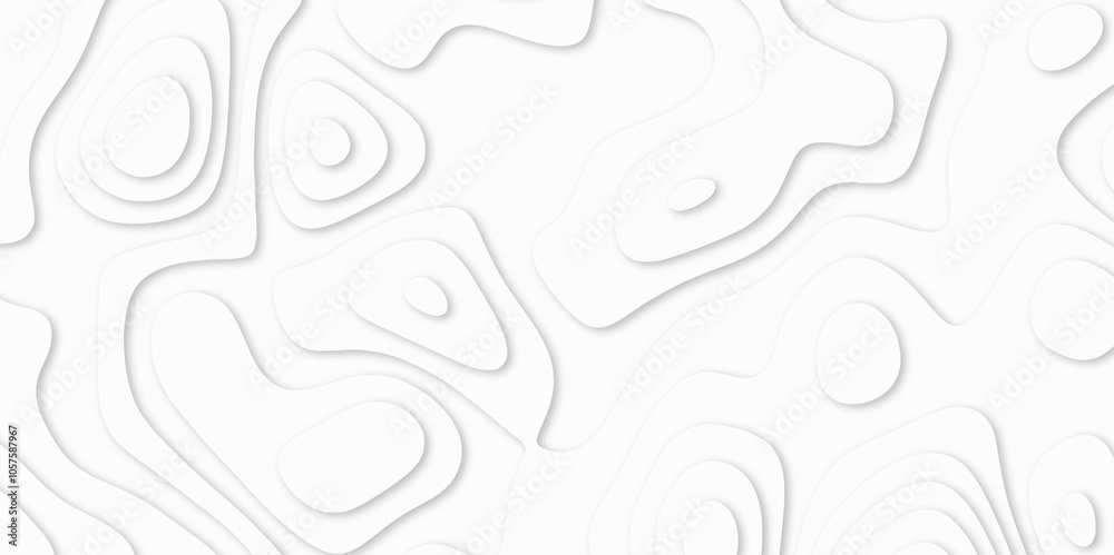Abstract White paper cut background with lines. white line drawing geometric paper art design. 3d papercut decoration textured with wavy layers. 3d realistic design used for banner, posters. line maps Abstract White paper cut background with lines. white line drawing geometric paper art design. 3d papercut decoration textured with wavy layers. 3d realistic design used for banner, posters. line maps