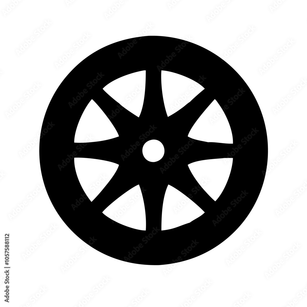 Fototapeta premium bike wheel icon