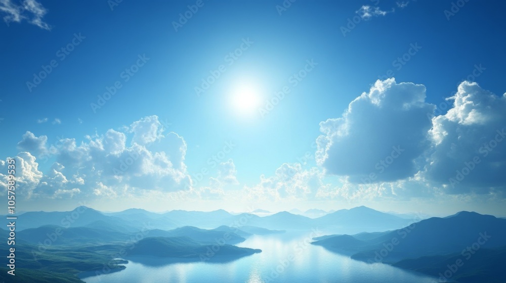 Fototapeta premium Stunning Mountain Lake Scenery