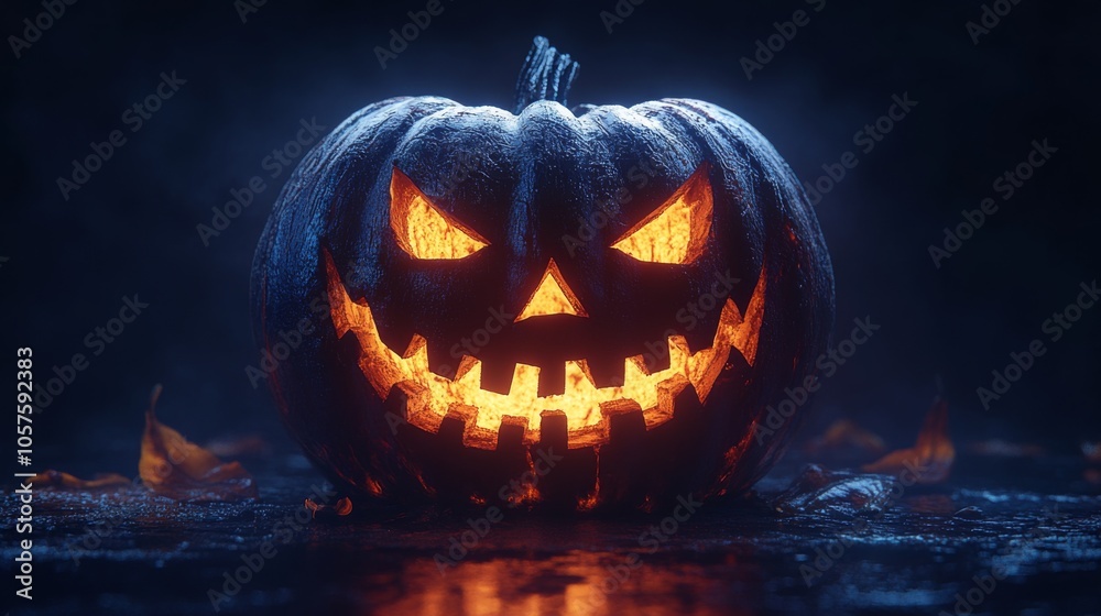 Spooky Halloween Jack-o'-Lantern Spooky Halloween Jack-o'-Lantern