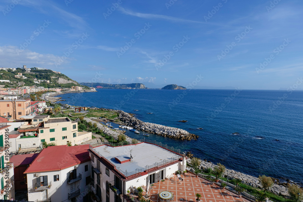 The seafront of Pozzuoli, a town in the province of Naples, Italy. The seafront of Pozzuoli, a town in the province of Naples, Italy.