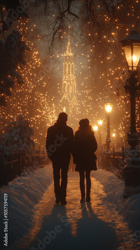 serene winter landscape wit...