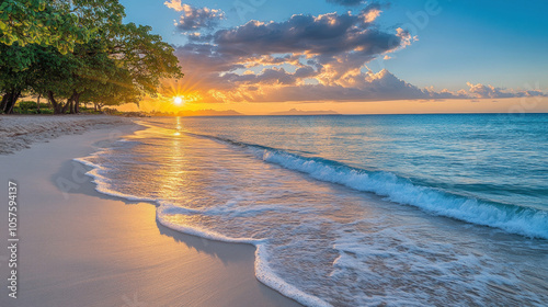 Serene Beach View With Gent...