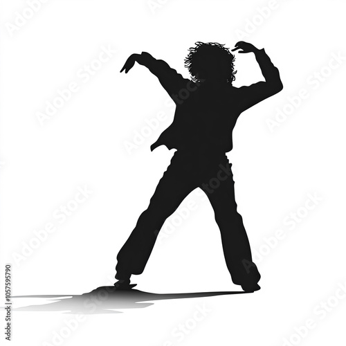 Tap Dancer Silhouette, Illu...