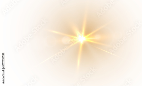 Png light effect. Spotlight spark. Stadium Lighting. Sunlight, Spot lighting with insert bams of ICE strobes. Bring in the spotlight with a star.