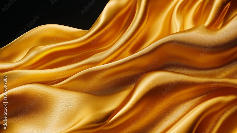 Golden Silk Waves