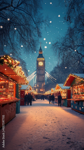vibrant scene of a lively C...