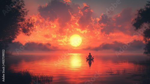Wallpaper Depicting A Tranq...