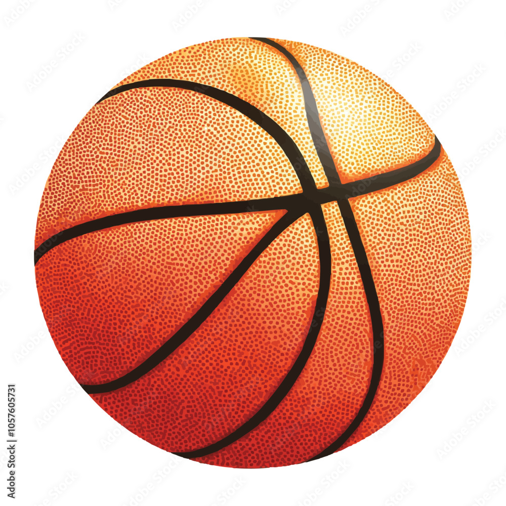 Obraz premium orange basketball clip art Vector