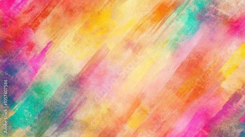 A vibrant, abstract background featuring colorful brush strokes in a blend of pastel hues.