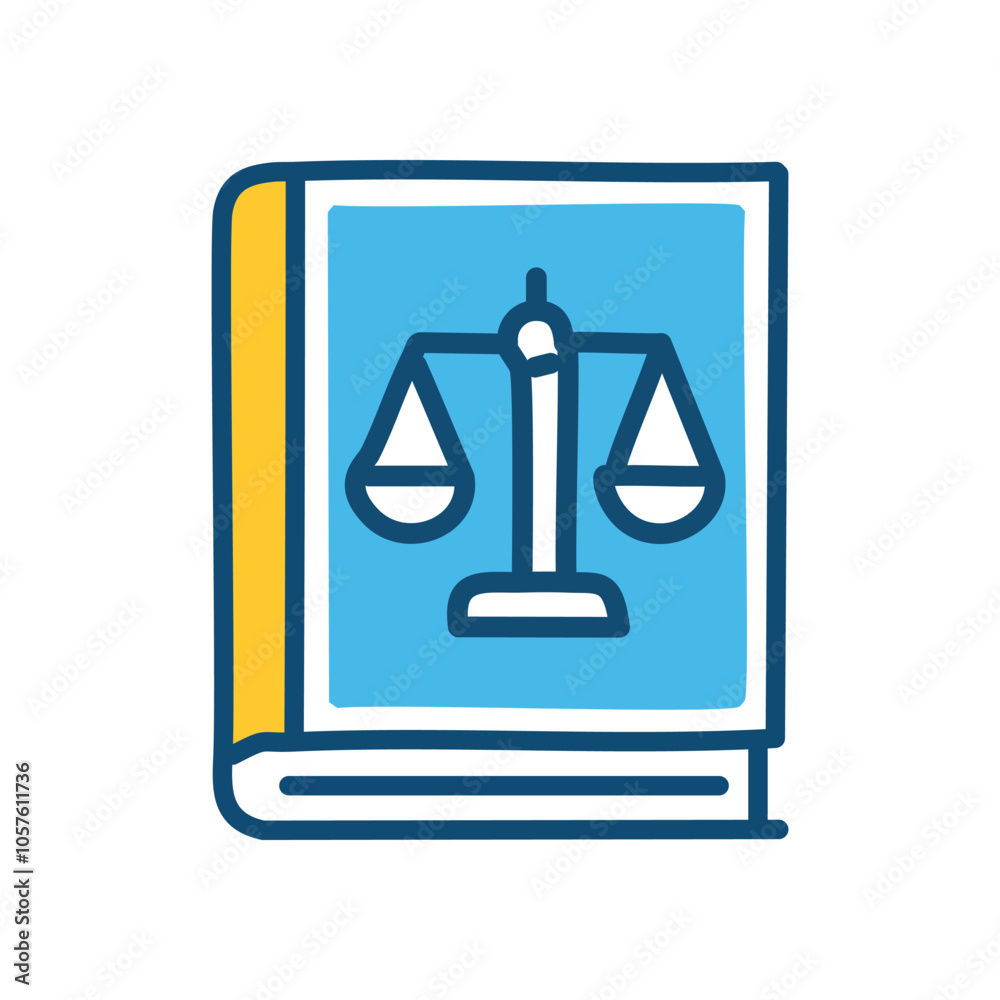 Law book justice scales. Legal guide, fairness symbol. Represents balance, equity, and the pursuit of justice. Law book justice scales. Legal guide, fairness symbol. Represents balance, equity, and the pursuit of justice.