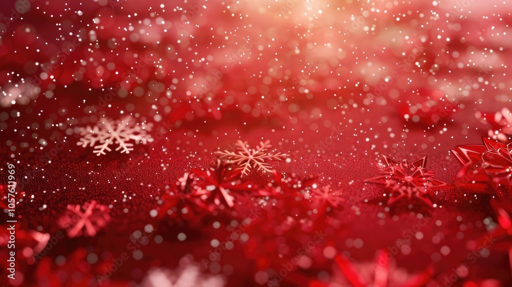 Christmas backdrop with red color and snowflakes. Christmas backdrop with red color and snowflakes.