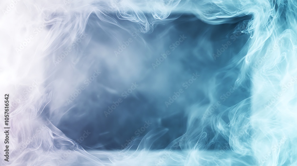 Abstract blue and white smoke frame with copy space. Abstract blue and white smoke frame with copy space.