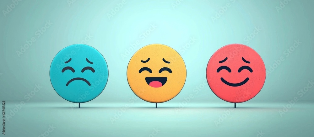 Fototapeta premium Customer Emotions Satisfaction Measure Business Concept