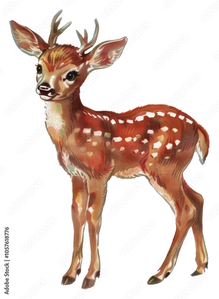 Fototapeta premium PNG Reindeer wildlife animal cute.