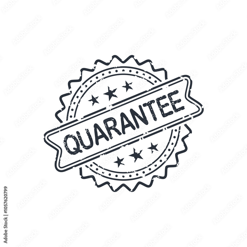 Quarantee stamp design vector Quarantee stamp design vector