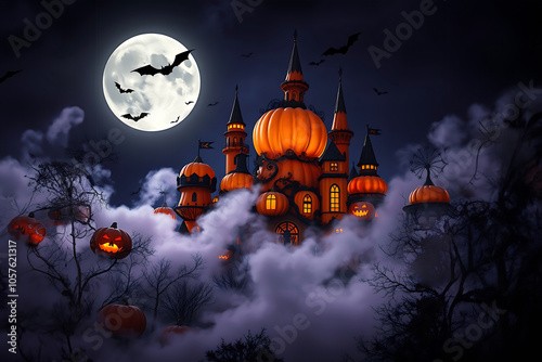 halloween night castle party happyhalloween photo