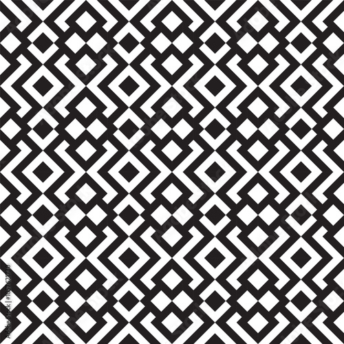 Vector geometric ornament in ethnic style. Abstract seamless pattern with EPS 10.Simple modern background texture. Repeat geo design