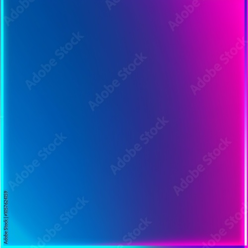 Abstract blue and purple gradient background with neon glow.